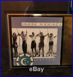 10,000 Maniacs RIAA Gold Record / Cassette Award In My Tribe Hologram