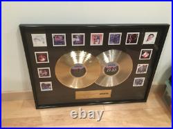 1985 Arista Gold and Platinum albums award presentation framed, 13 artists rare 1985 Arista Gold and Platinum albums award presentation framed, 13 artists rare