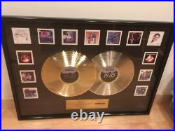 1985 Arista Gold and Platinum albums award presentation framed, 13 artists rare 1985 Arista Gold and Platinum albums award presentation framed, 13 artists rare