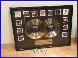 1985 Arista Gold and Platinum albums award presentation framed, 13 artists rare 1985 Arista Gold and Platinum albums award presentation framed, 13 artists rare