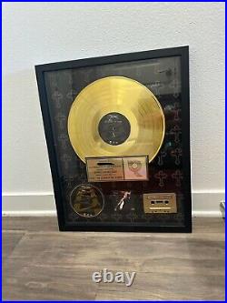 2 Pac Me Against the World RIAA Certified Gold Record Album Award