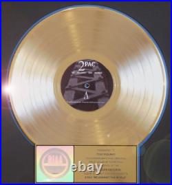 2 Pac Tupac Me Against The World Gold Rare Riaa Record Award Afeni/ Rap