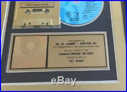 2Unlimited Gold Award RIAA Get Ready 2 Unlimited goldene Schallplatte