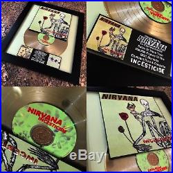 3 RARE Nirvana Platinum / Gold Record Disc Album Music Award Kurt Cobain RIAA