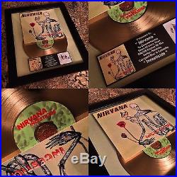 3 RARE Nirvana Platinum / Gold Record Disc Album Music Awards Kurt Cobain RIAA