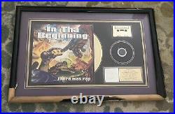 30 X 20 In The Beginning. There was rap Gold Record RIAA Framed Award As Is