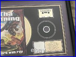 30 X 20 In The Beginning. There was rap Gold Record RIAA Framed Award As Is