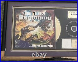 30 X 20 In The Beginning. There was rap Gold Record RIAA Framed Award As Is