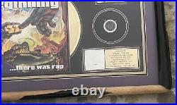 30 X 20 In The Beginning. There was rap Gold Record RIAA Framed Award As Is