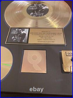 94 Jimmie Lee Vaughan RIAA Gold Record Award Strange Pleasure Stevie Ray Vaughan