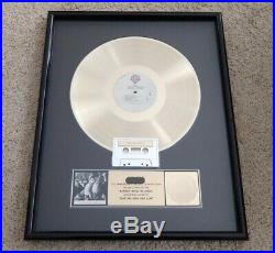A-HA Hunting High and Low 1985 RIAA Gold Record Award Plaque AHA Take On Me