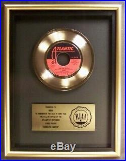 ABBA Dancing Queen 45 Gold RIAA Record Award Atlantic Records To ABBA