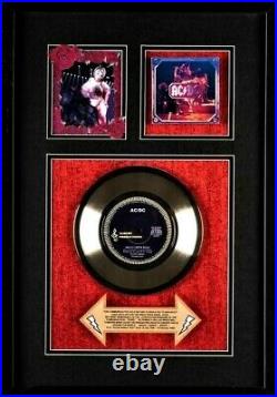 AD/DC Whole Lotta Rosie 45 Gold Record Award 15 X 21 Shadow Box RA