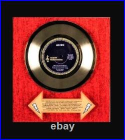 AD/DC Whole Lotta Rosie 45 Gold Record Award 15 X 21 Shadow Box RA