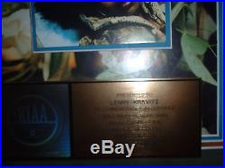 ANGIE STONE RIAA GOLD RECORD AWARD BLACK DIAMOND Presented to LENNY KRAVITZ