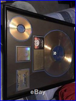 ANTHRAX Authentic RIAA CERTIFIED GOLD RECORD AWARD Persistence Of Time 1990