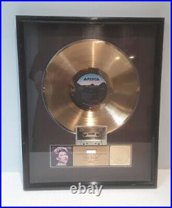 ARETHA FRANKLIN Aretha =FRAMED 1986 GOLD RIAA RECORD LP ALBUM CASSETTE AWARD=