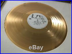 AUTHENTIC 1970s WAR THE WORLD IS A GHETTO RIAA GOLD RECORD AWARD LARRY MAXWELL