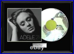 Adele 21 Rare White Gold Platinum Record Lp Ablum Non Riaa Frame Award Rare