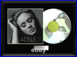 Adele 21 White Gold Platinum Toned Record Lp Non Riaa Award Rare