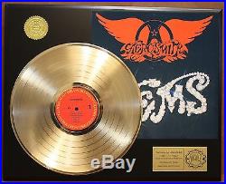 Aerosmith Gems Gold Lp Ltd Edition Record Display Award Quality Collectible
