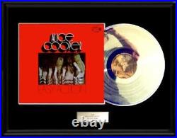 Alice Cooper Easy Action White Gold Platinum Tone Record Lp Rare Non Riaa Award