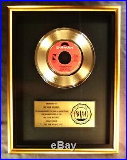Alicia Bridges I Love The Nightlife (Disco'Round) 45 Gold RIAA Record Award