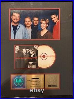 Alison Krauss So Long So Wrong RIAA CERTIFIED GOLD RECORD ALBUM AWARD 1997 RARE