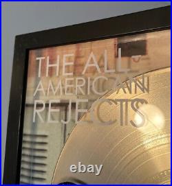 All American Rejects Gold Album Record Award Plaque Dreamworks Swing Swing RIAA