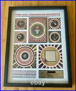 All American Rejects Live From Oklahoma Gold DVD RIAA Award Plaque Record