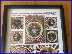 All American Rejects Live From Oklahoma Gold DVD RIAA Award Plaque Record