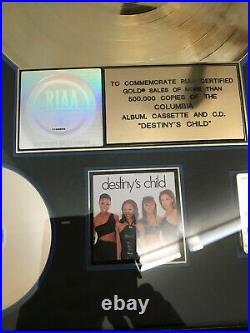Authentic DESTINY'S CHILD BEYONCE Gold Record Award RIAA
