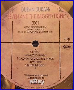 Authentic Duran Duran Gold Record Award for Seven and the Ragged Tiger