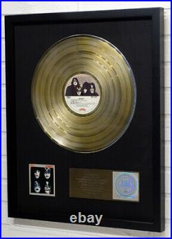 Authentic KISS DYNASTY Original RIAA GOLD RECORD AWARD Paul Stanley GENE SIMMONS