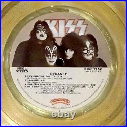 Authentic KISS DYNASTY Original RIAA GOLD RECORD AWARD Paul Stanley GENE SIMMONS