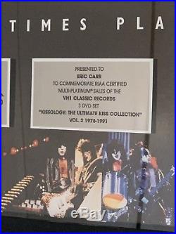 Authentic, KISS, RIAA GOLD RECORD DVD Award For Kissology 2