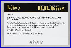 B. B. King Gold Record Award Gerundina