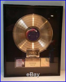 BABYFACE Tender Lover RIAA FRAMED GOLD SOLAR RECORD LP CASSETTE AWARD