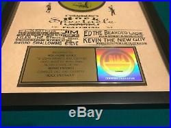 BARENAKED LADIES Rock Spectacle Framed RIAA Gold Record Award Excellent