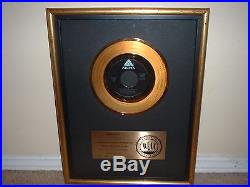 BARRY MANILOW RIAA GOLD RECORD AWARD CANT SMILE. Presented to CLIVE DAVIS