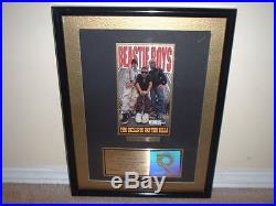Beastie Boys Riaa Gold Record Award DVD $kills To Pay The Bill$ Mike Diamond