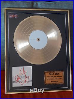 BLOC PARTY Silent Alarm GOLD AWARD Hand Signed UK 2007 with Certificate