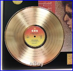 Bob Dylan Gold Lp Ltd Edition Rare Record Award Quality Display Ships Free