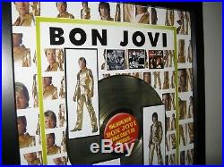 BON JOVI 100 Million Fans Can't Be Wrong RIAA Certified Gold Record Award 23x39