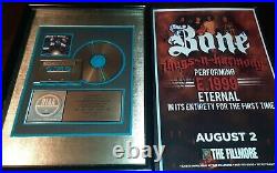 BONE THUGS N HARMONY Lot Rare RIAA Gold Record Award Signed Poster Rap Hip Hop