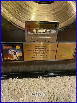 Back to the future RIAA Gold Record Award (Mint!)