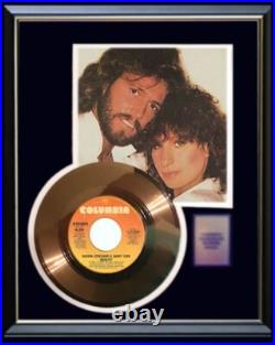 Barbra Streisand Barry Gibb Guilty 45 RPM Gold Record Rare Non Riaa Award Barbra Streisand Barry Gibb Guilty 45 RPM Gold Record Rare Non Riaa Award