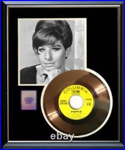 Barbra Streisand People 45 RPM Gold Record Rare Non Riaa Award