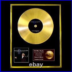Barry Manilow Ultimate Manilow Gold Disc Award LP Record Christmas Gift