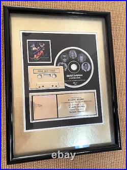 Batman Forever Gold Record/CD/Cassette Award-RIAA-AUTHENTIC & RARE